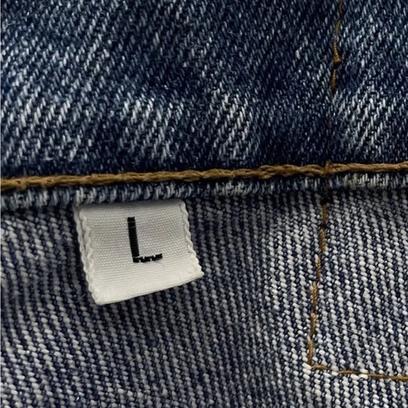 VTG 1992 Too Cute 5 Button Close Denim Jeans L 32X32 Blue Mickey Minnie Mouse - Picture 7 of 9